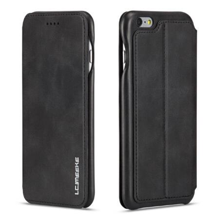 Magnetic Attraction Flip Cover Phone Case For IPhone 6 6s Plus Business Holster Retro Leather Case
