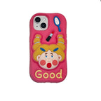 Protective Case with Stand for iPhone 17 Pro Max, Pink Pig Design, Full Coverage Shockproof Case for iPhone 15/14/13/12 Pro