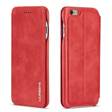 Magnetic Attraction Flip Cover Phone Case For IPhone 6 6s Plus Business Holster Retro Leather Case