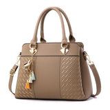 LKEEP Famous Designer Brand Bags Women Leather Handbags Luxury Ladies Hand Bags Purse Fashion Shoulder Bags