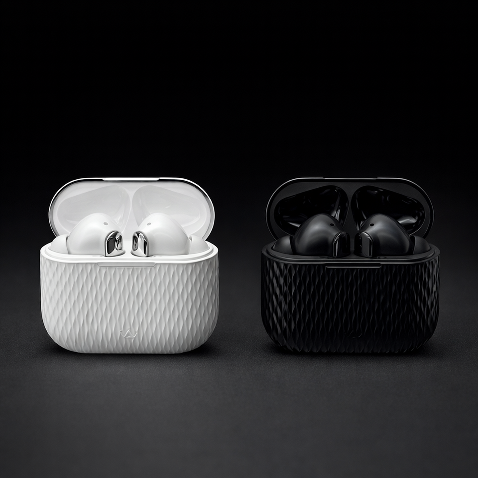 Buds Pro 5 Wireless Bluetooth Earbuds ANC ENC Touch Control Earphones - Black