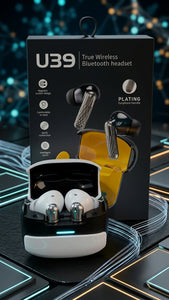U39 Wireless Bluetooth Earbuds with Charging Case – Hi-Fi Stereo Sound & HD Calling Earphones