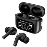 AirPods Touch L.C.D A9 Black Bluetooth Earbuds Heavy Sound
