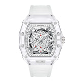 Cross-border Watch Unique Barrel-shaped Quartz Watch Fashion Transparent Men's Watch Waterproof Wristwatch