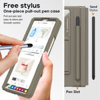 Samsung Fold5 phone case FOLD4 folding screen leather hinge pen slot all inclusive protective cover film, suitable for all in one use