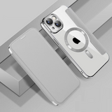 Suitable for iPhone 16 gold shield electroplated magnetic flip cover leather case Apple 15 all inclusive lens 14 protective case