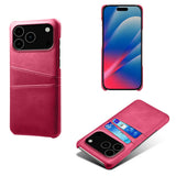 Suitable for iPhone 17 Pro Max leather dual card phone case