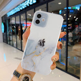 Watercolor Painting Phone Case For iPhone 12 Pro 11 Pro Max X XR XS Max 7 8 6s Plus SE 2020 Clear Shockproof Soft TPU Back Cover