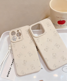 Suitable for Apple Doll Bear Liquid Silicone 16Promax Phone Case