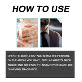 Men's Perfume, Body Fragrance Light Fragrance Natural Dating Atmosphere Lasting Fragrance Exudes Charm Niche Perfume
