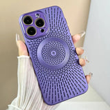 Breathable Heat Dissipation Mesh Shell For iPhone 15 15Pro 15 ProMax Phone Case Magnetic Suction Charging Skin Protection Covers