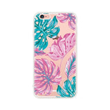 Silicon Case For iPhone 7 7Plus 6 6S 5 5S SE Case Soft TPU Cover Flower Leaves Bird