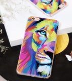 Silicon Case For iPhone 7 7Plus 6 6S 5 5S SE Case Soft TPU Cover Flower Leaves Bird