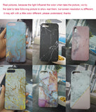 Hard PC Marble Case for iphone XS Max XR X 10 Fashion Green Leaves Full Cover Matte Phone Cases for iphone 7 7plus 6s 6 8 plus