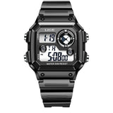 Lige Electronic Watch Unisex Watch Luminous Display Watch Multi-Function Chronograph Alarm Clock