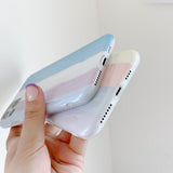Gradient Rainbow Laser Phone Case For iPhone 12 Pro