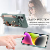 Suitable for iPhone 17 Pro phone case diagonal long hanging rope Air leather card insertion Apple 16 Promax protective cover