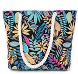 printing leaves shoulder bags cotton shoulder bags for girls large size beach bags shopping bags MN181