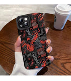 Trendy brand suitable for iPhone 13/14 Promax Apple 12/11 cartoon phone case XR all inclusive XS soft 7p