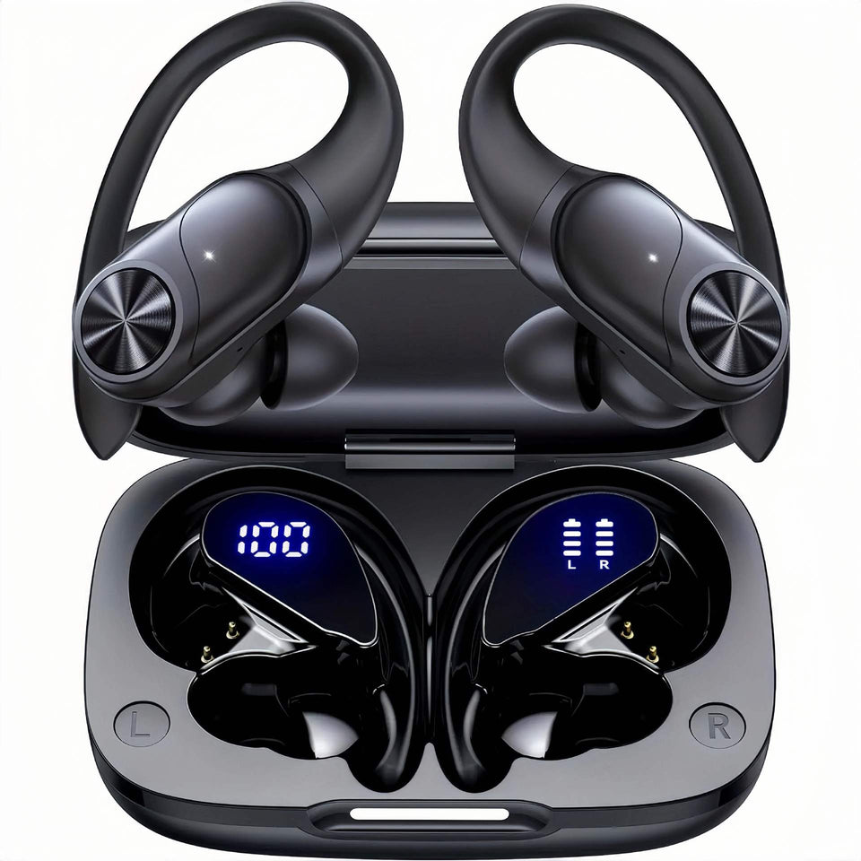 Wireless Bluetooth Long Range Sports Running Noise cancelling Earbuds