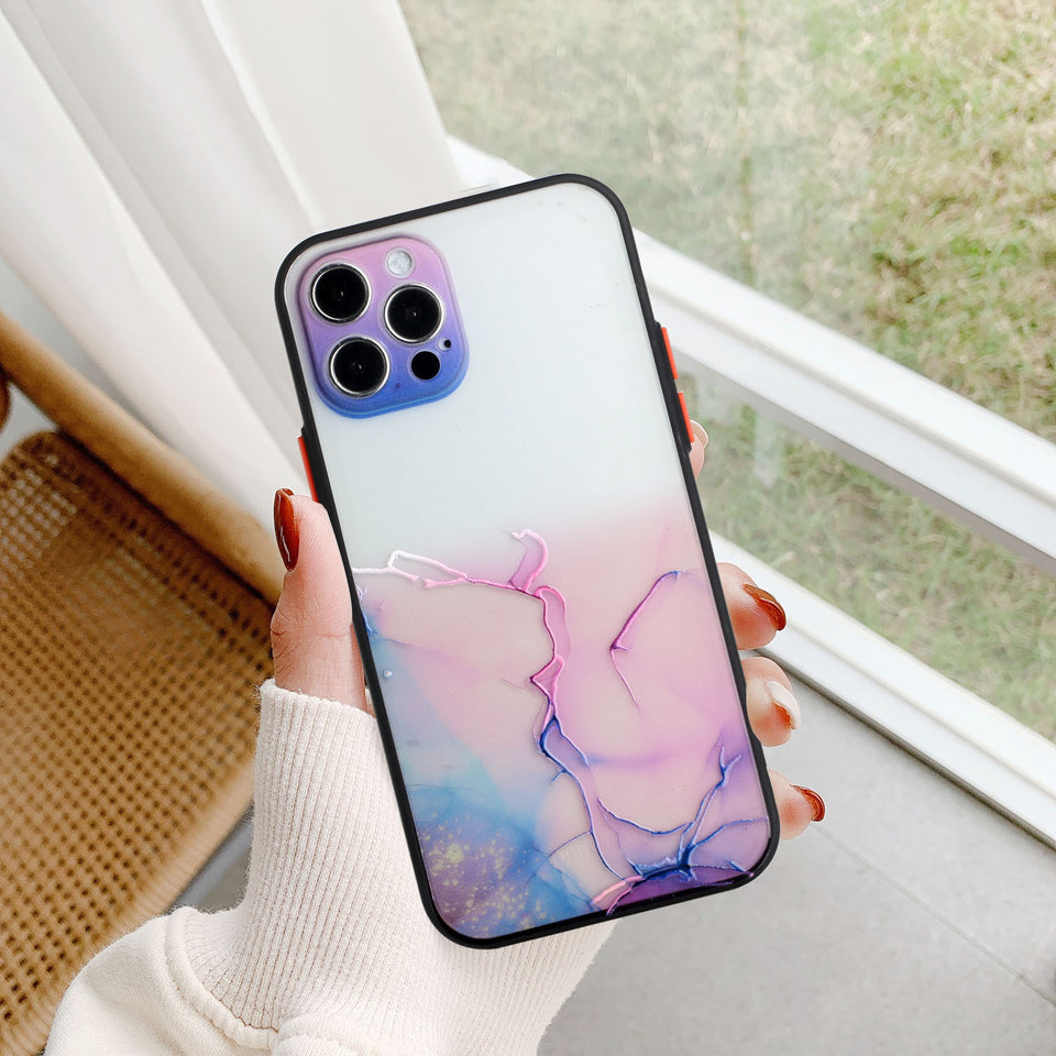 Marble Phone Case for IP13Promax/12 Skin-Feeling Watercolor Varnish Apple Protective Case