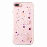 Real Flowers Dried Flowers Transparent Soft TPU Cover For Coque iPhone X 6 6S 7 8 plus Phone Case For iphone XS Max XR Cover