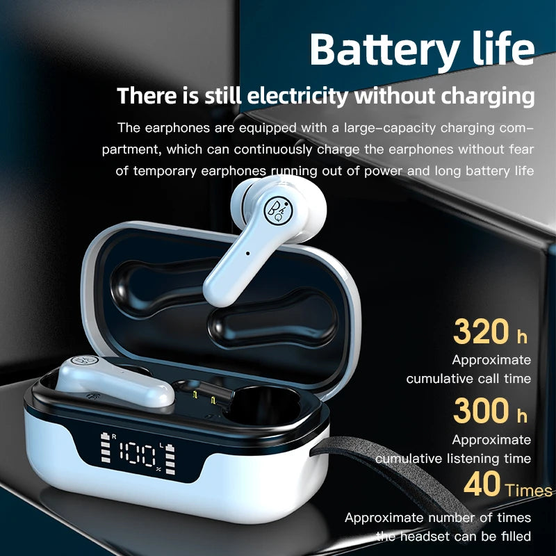 ANC Pro Bluetooth V5.1 Headset Active Noise Cancelling Earphones With Charging Box Wireless Touch Control Earbuds TWS Earphone
