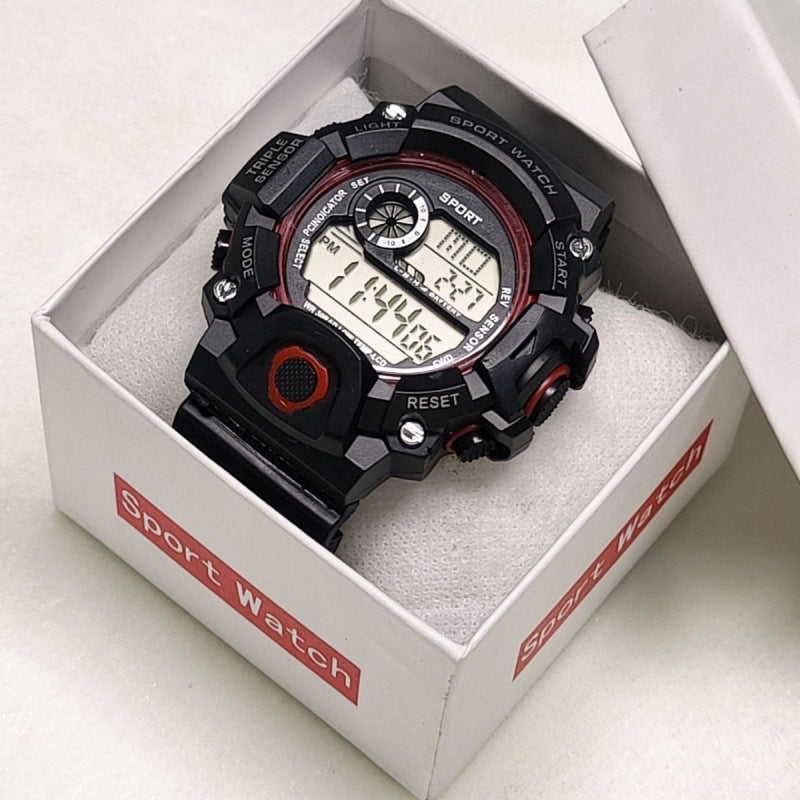Student Children's Watch, Kids Digital Watch with Night Light and Alarm for Boys and Girls, Youth Sports Electronic Watch