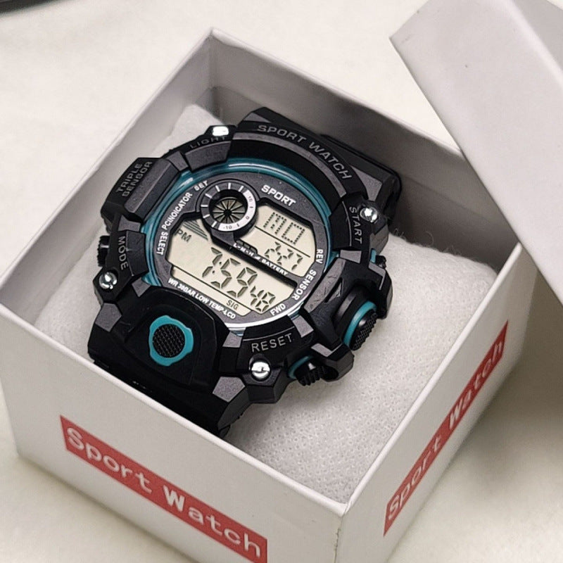 Student Children's Watch, Kids Digital Watch with Night Light and Alarm for Boys and Girls, Youth Sports Electronic Watch