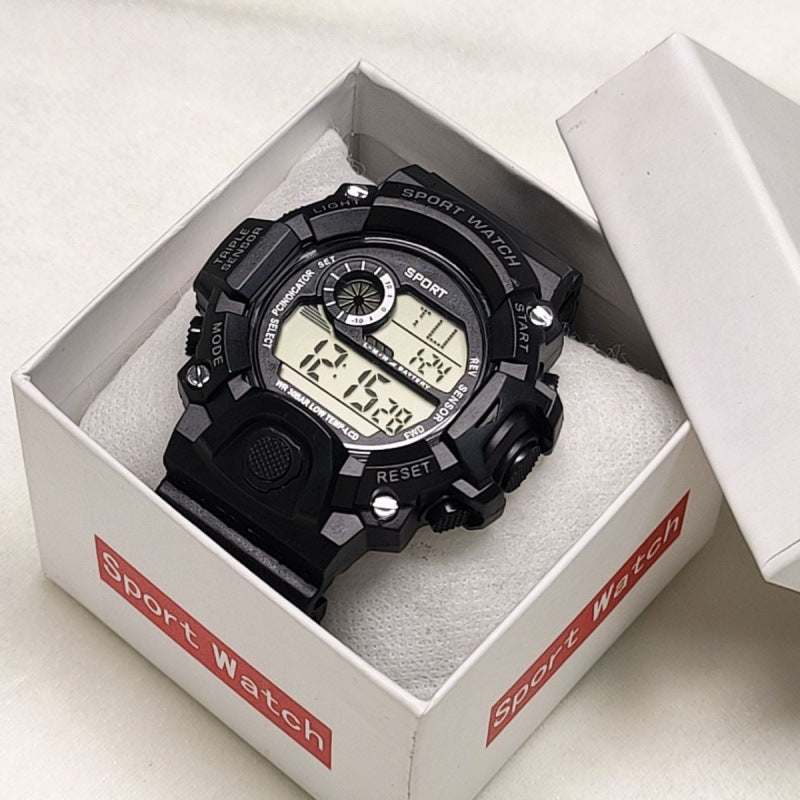 Student Children's Watch, Kids Digital Watch with Night Light and Alarm for Boys and Girls, Youth Sports Electronic Watch