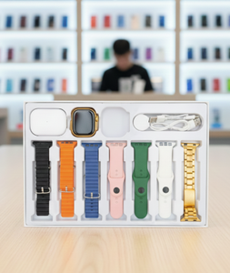 I20 Ultra Max Suit 10 In 1 Smart Watch With Airpods Comfortable Wear Stylish Design For Daily Use And Fashion Needs - Black