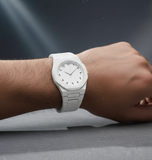 Full White Aura Watch Stylish Design Compact Build Perfect Choice For Daily Use And Fashion Needs (Without Box)
