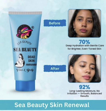 Sea Beauty Dead Skin Remover for Face & Body | Instant Exfoliating Peeling Gel | Deep Cleansing & Brightening Formula