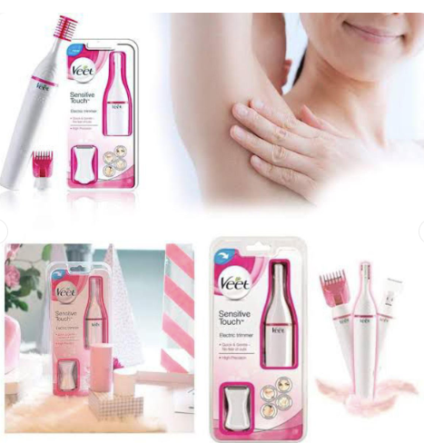 Veet Sensitive Precision Electric Beauty Styler & Trimmer – Waterproof Grooming Kit for Face, Eyebrows, Underarms, and Bikini Line with Interchangeable Heads and Styling Combs