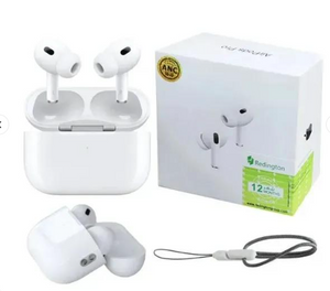 Airpod Pro 2 White Bluetooth 5.3 Noise-Cancelling Earbuds with Charging Case