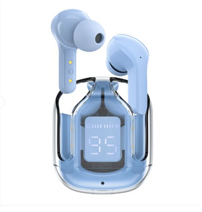 Air 31 Original Wireless Earbuds Bluetooth Earphones - Transparent HIFI Headphones With LED Power Digital Display And Stereo Sound (Random Color)