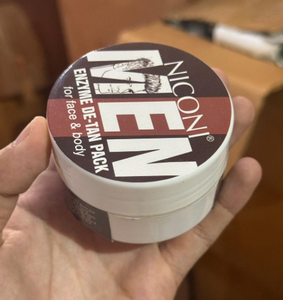 Niconi Men Enzyme De-Tan Cream | Tan Removal, Brightening & Deep Cleansing for Men | 100ml