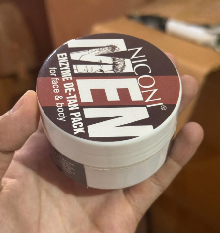 Niconi Men Enzyme De-Tan Cream | Tan Removal, Brightening & Deep Cleansing for Men | 100ml