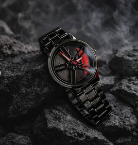 Men's Stylish Spinning Dial Watch – Premium Rotating Wheel Design Wrist Watch for Men (Without Box)