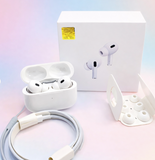 Original White Pro 2 Box Pack Wireless Earbuds with All Accessories – White