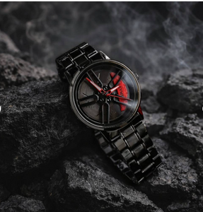 Men's Stylish Spinning Dial Watch – Premium Rotating Wheel Design Wrist Watch for Men (Without Box)