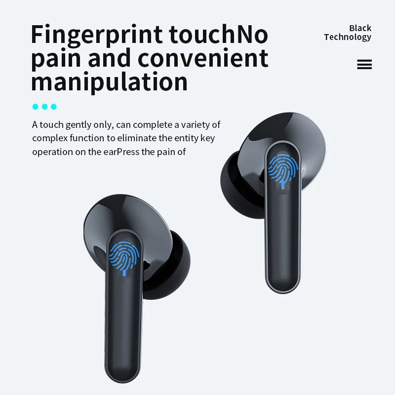 TWS Wireless Bluetooth Headphones LED Display 235mah Charging Box 9D Stereo In-Ear Sports Waterproof Bluetooth 5.1 Headset